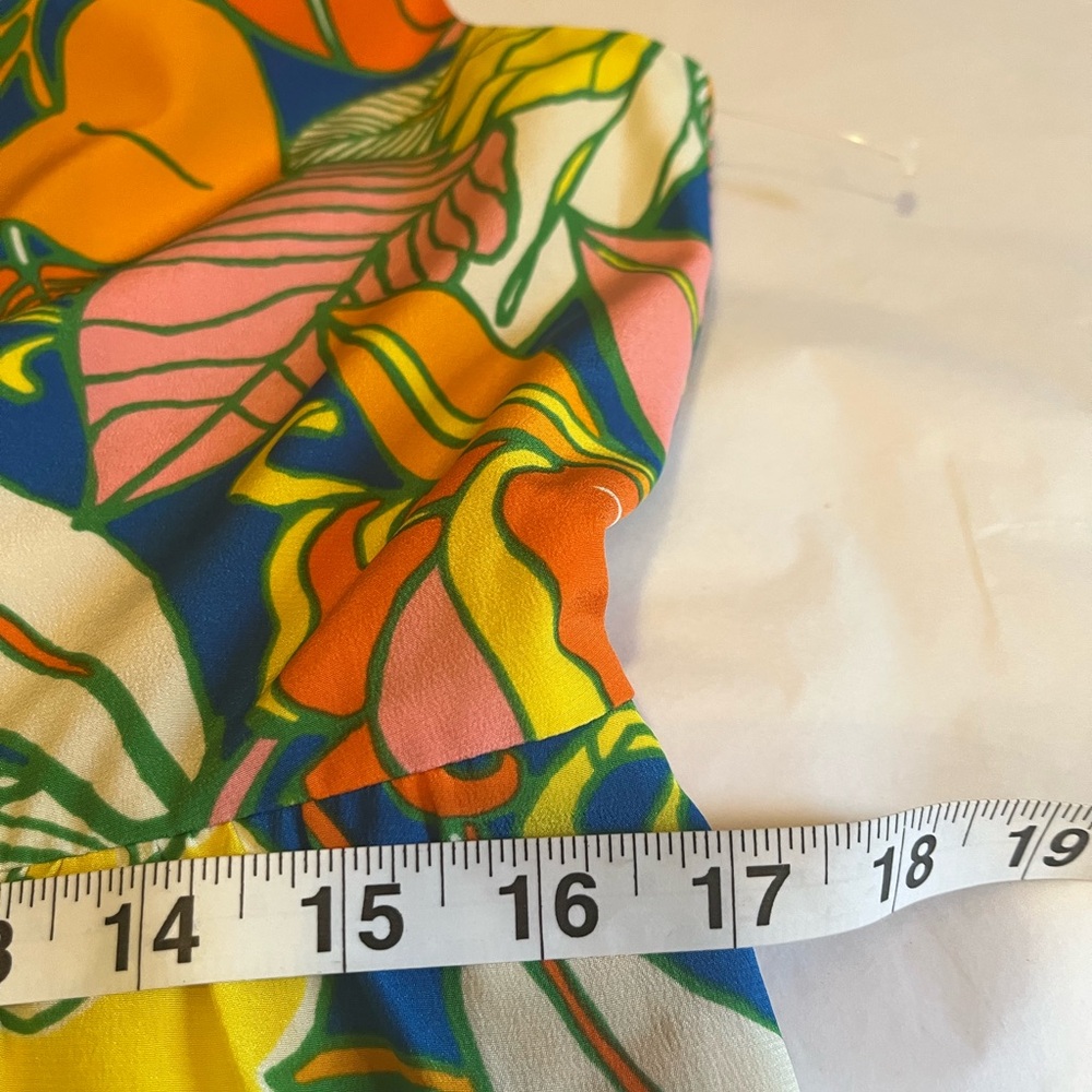 NWT J.Crew size 14 silk midi dress in tropical print - Picture 11 of 13